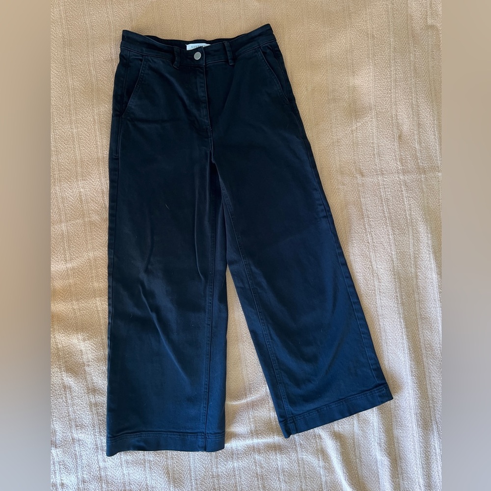 Everlane black wide leg pants size 4